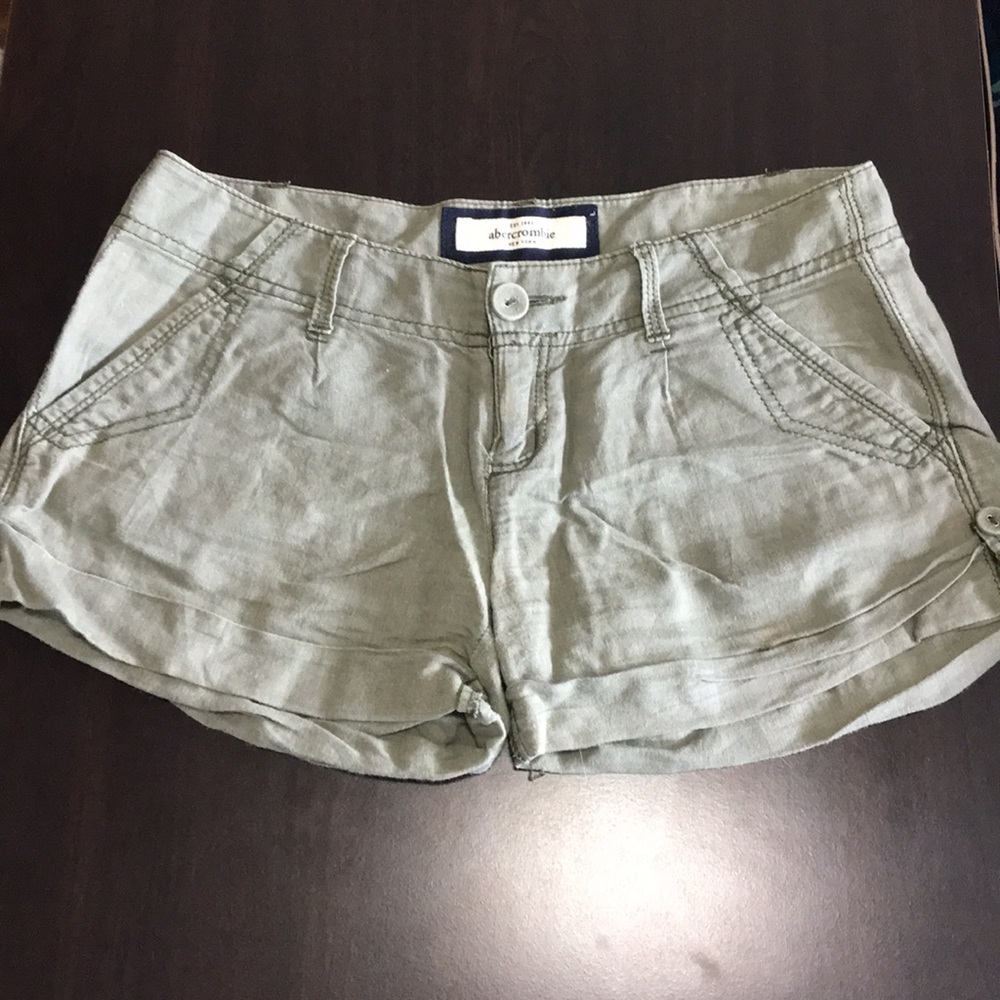 Army green shorts